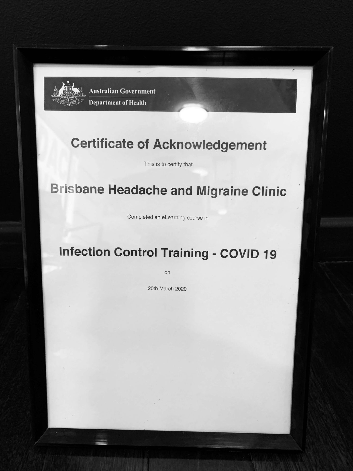 Infection Control Training for COVID-19 Certificate